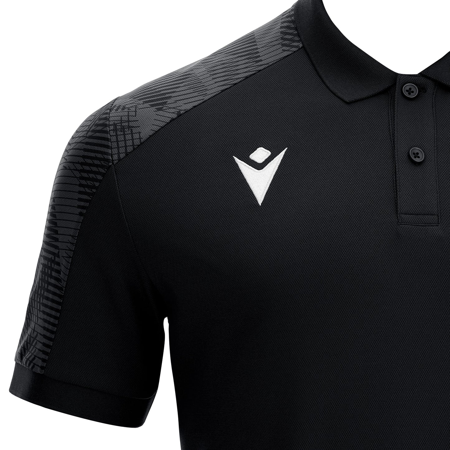 Polo zwart  Macron