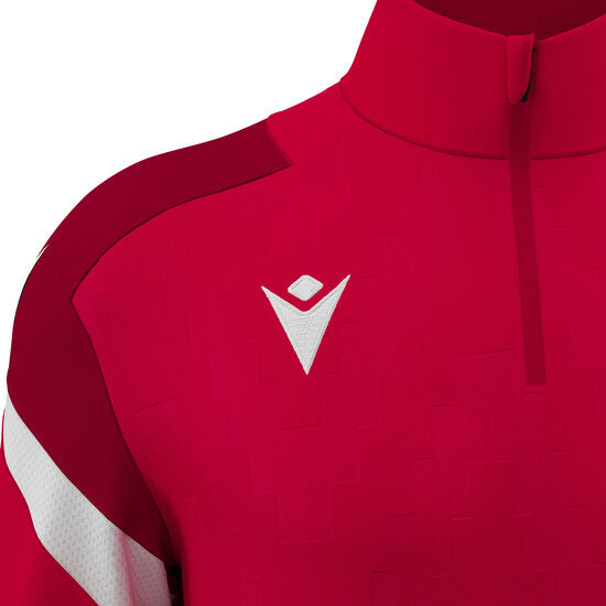 HSC'28 luxe trainingsjack 1/4 rits rood