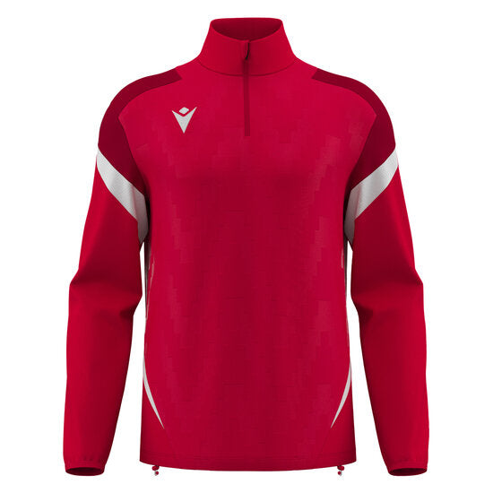 HSC'28 luxe trainingsjack 1/4 rits rood