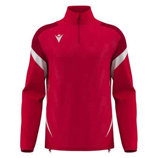HSC'28 luxe trainingsjack 1/4 rits rood